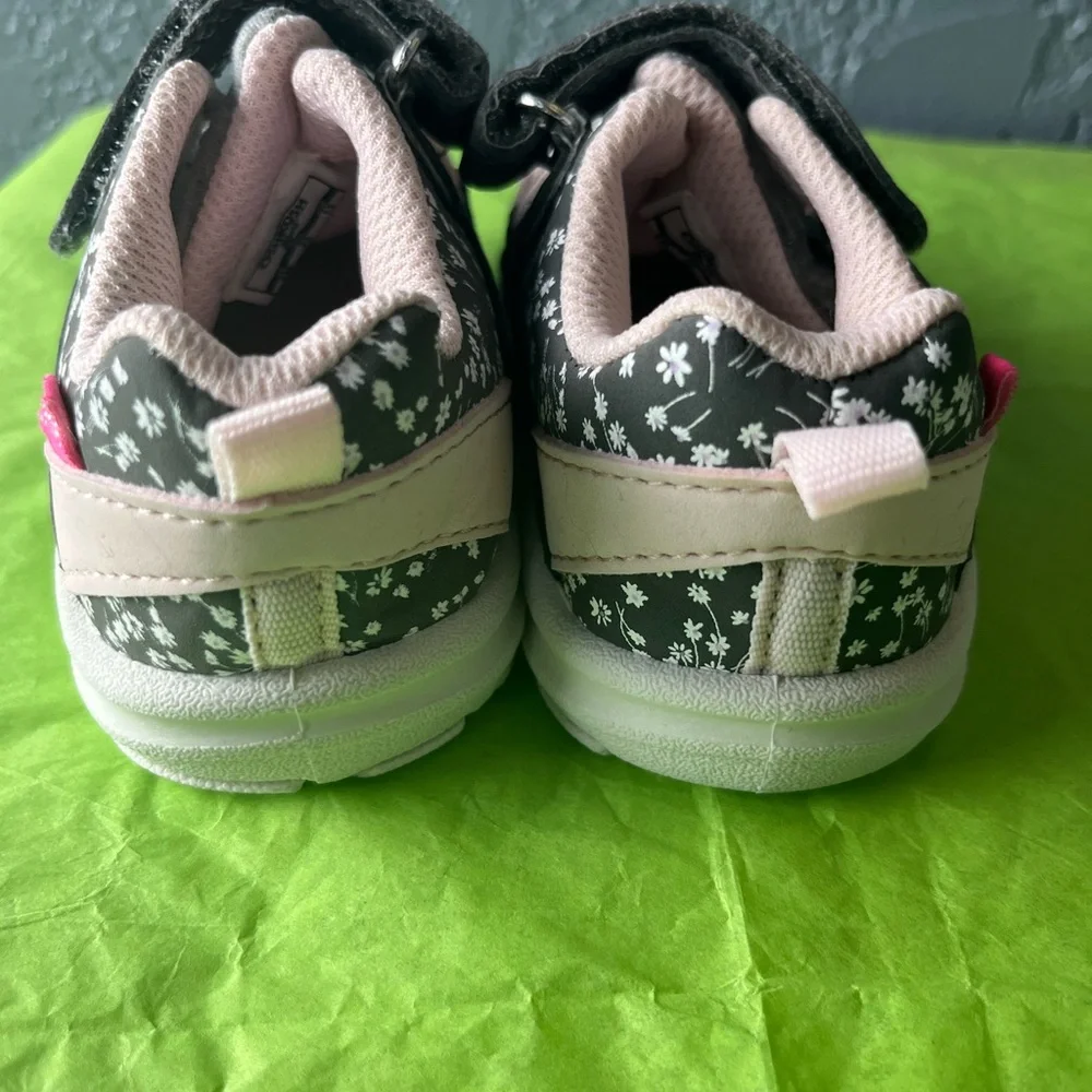 OshKosh B'gosh Kids Sneakers - Dark Gray and Light Pink